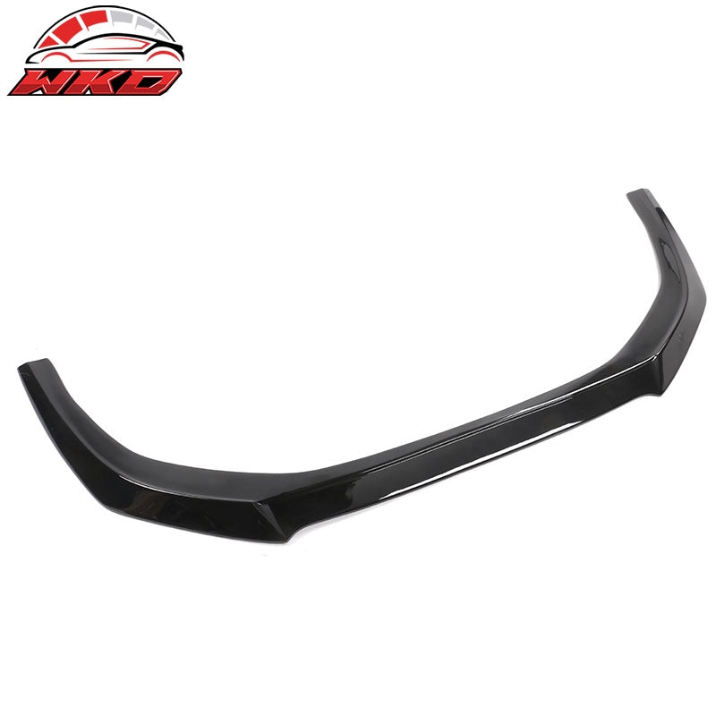 Fits 23-26 Honda Accord Sedan V3 Style Front Bumper Lip Spoiler Gloss Black ABS