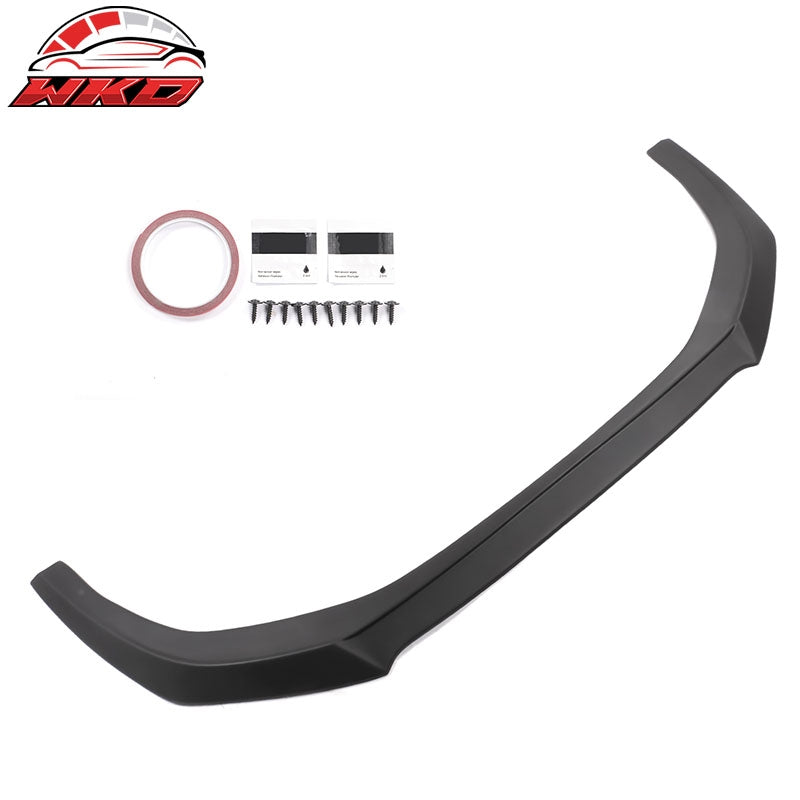 Fits 23-26 Honda Accord Sedan V3 Style Front Bumper Lip Spoiler Matte Black ABS