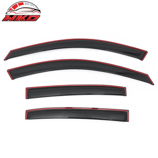 Wholesale 08-12 Honda Accord Sedan Window Visors In Channel Sun Rain Guard Deflector