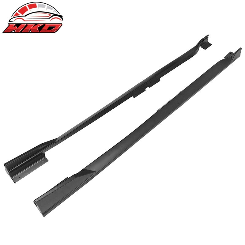 Fits 18-22 Honda Accord 4PCS Side Skirts Extension Rocker Panels PP Matte Black