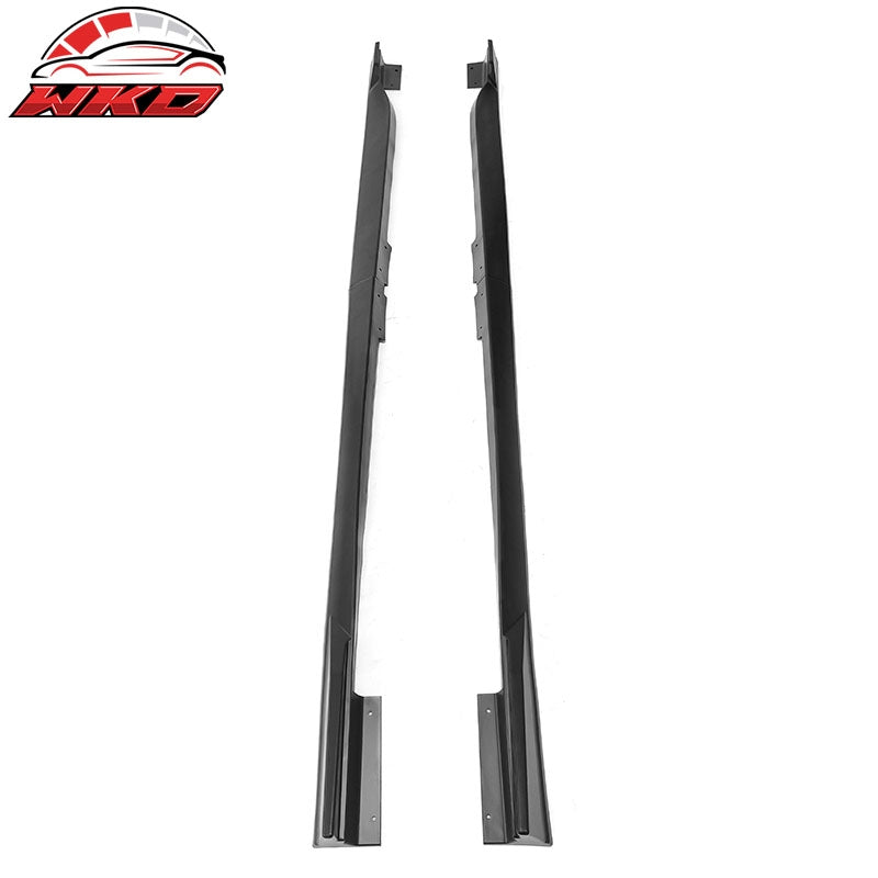 Fits 18-22 Honda Accord 4PCS Side Skirts Extension Rocker Panels PP Matte Black