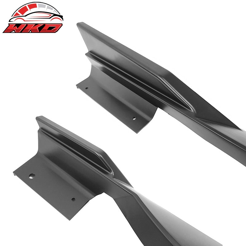 Fits 18-22 Honda Accord 4PCS Side Skirts Extension Rocker Panels PP Matte Black