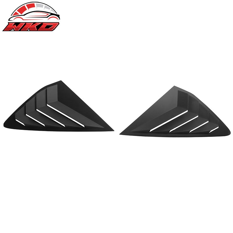 Fits 23-26 Honda Accord IKON Side Quarter Window Louver Covers ABS - Matte Black