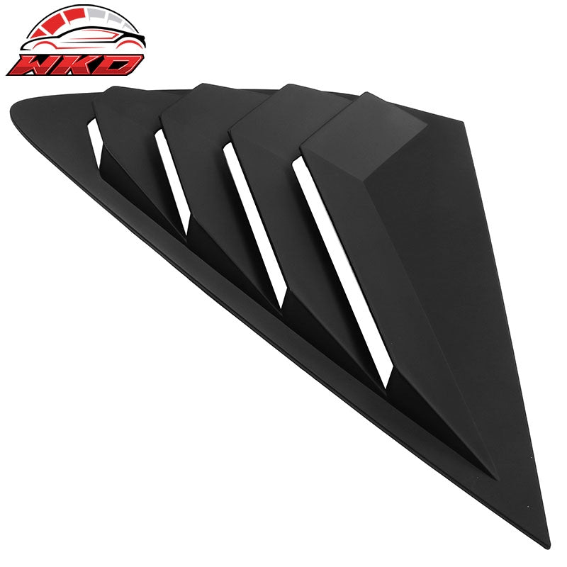 Fits 23-26 Honda Accord IKON Side Quarter Window Louver Covers ABS - Matte Black