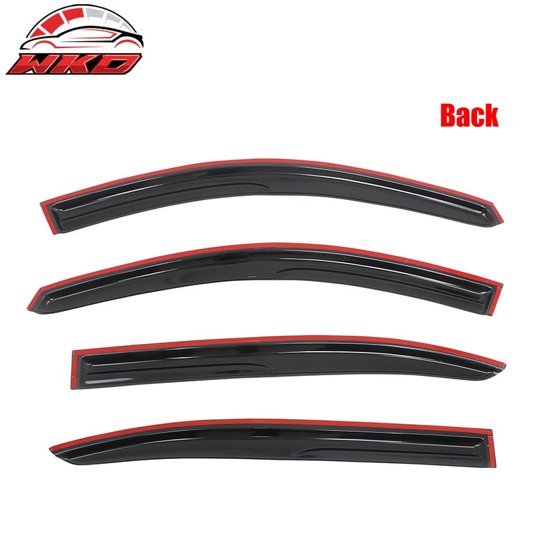 Fits 08-12 Honda Accord Sedan Mugen Style Window Visors Vent Rain Guard 4PCS