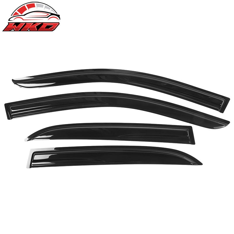 Fits 03-07 Honda Accord Sedan Mugen Style Window Visors Acrylic Rain Guard 4PC