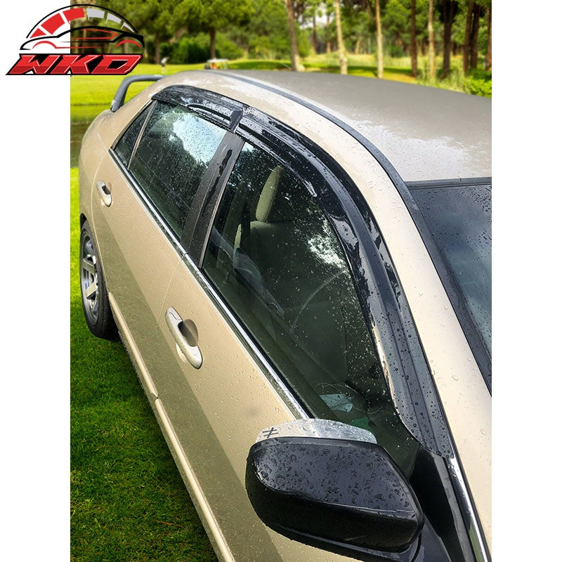 Fits 03-07 Honda Accord Sedan Mugen Style Window Visors Acrylic Rain Guard 4PC