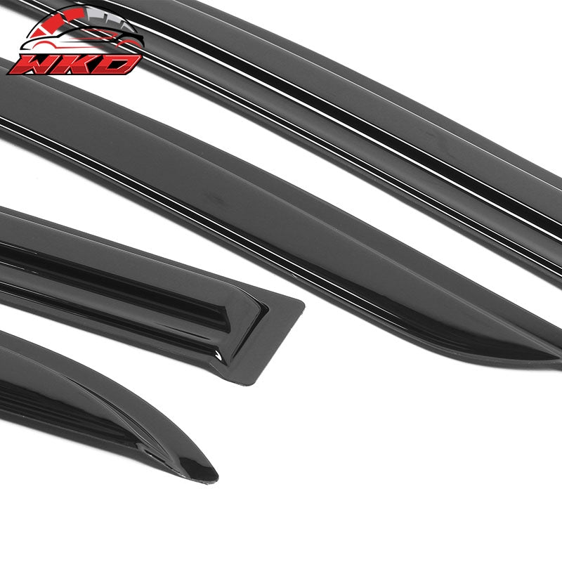 Fits 03-07 Honda Accord Sedan Mugen Style Window Visors Acrylic Rain Guard 4PC
