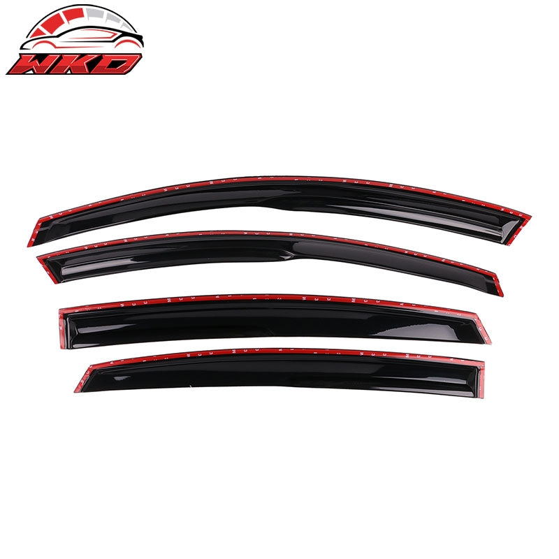 Fits 18-26 Honda Accord Mugen Style Window Visors Sun Guard Rain Deflector 4PCS