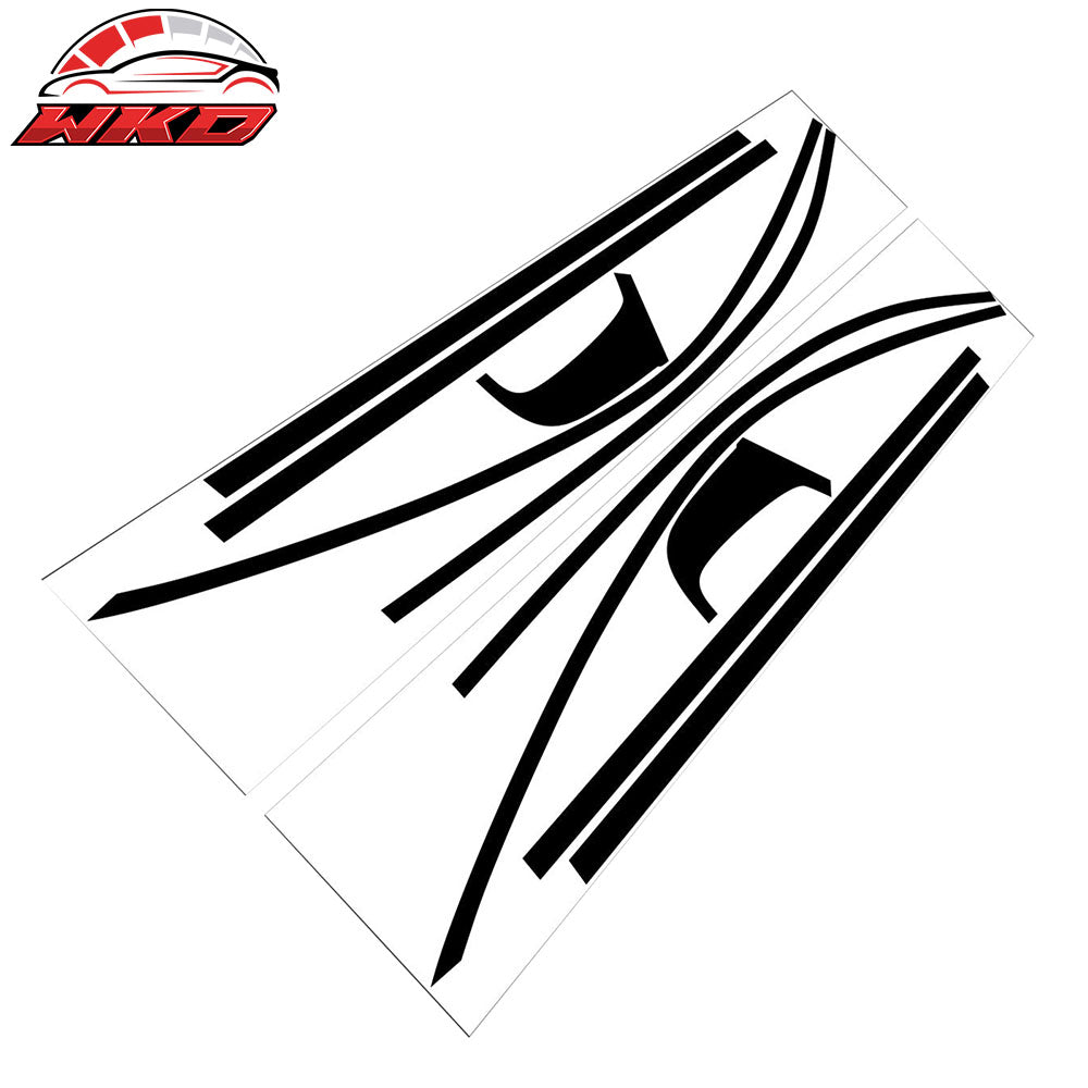 Wholesale 13-17 Honda Accord 4Dr Blackout Window Trim Chrome Delete Vinyl Gloss Black