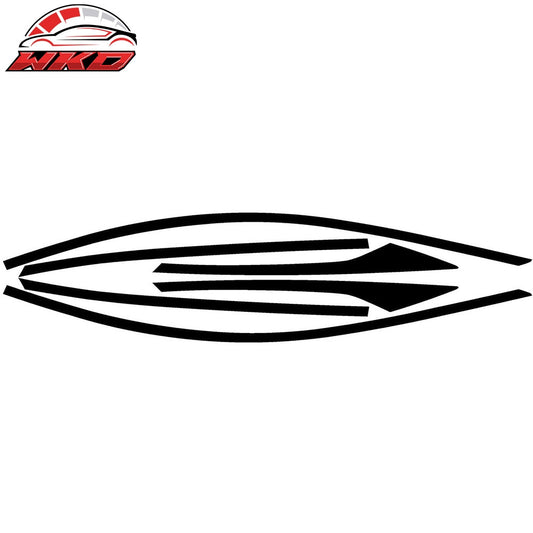 Wholesale 18-22 Honda Accord Window Trim Chrome Delete Vinyl - Matte Black