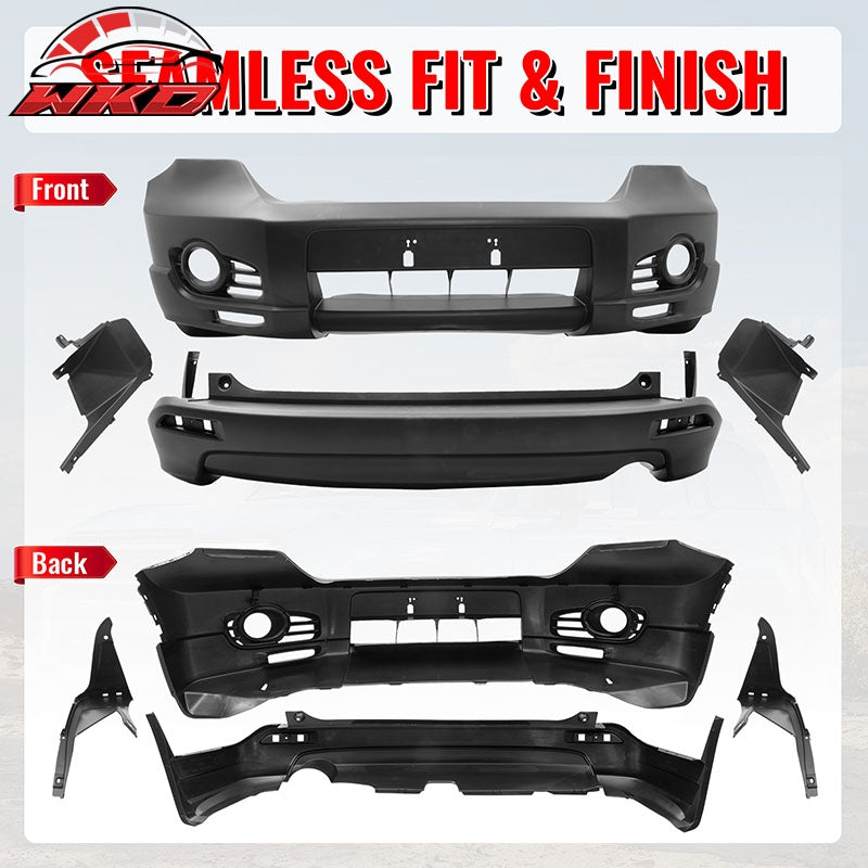 Fits 07-09 Honda CR-V CRV MD Style Front & Rear Bumper Cover Replacement PP