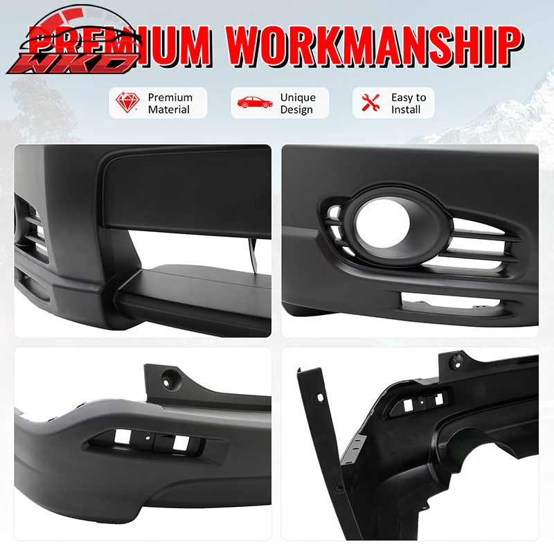 Fits 07-09 Honda CR-V CRV MD Style Front & Rear Bumper Cover Replacement PP