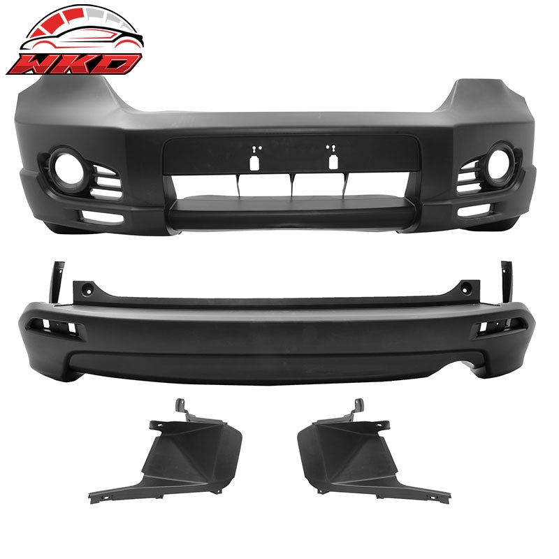Fits 07-09 Honda CR-V CRV MD Style Front & Rear Bumper Cover Replacement PP