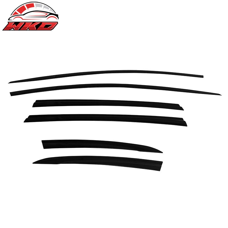 Fits 17-22 Honda CR-V CRV Window Visors Vent Rain Sun Guards Deflectors Smoke