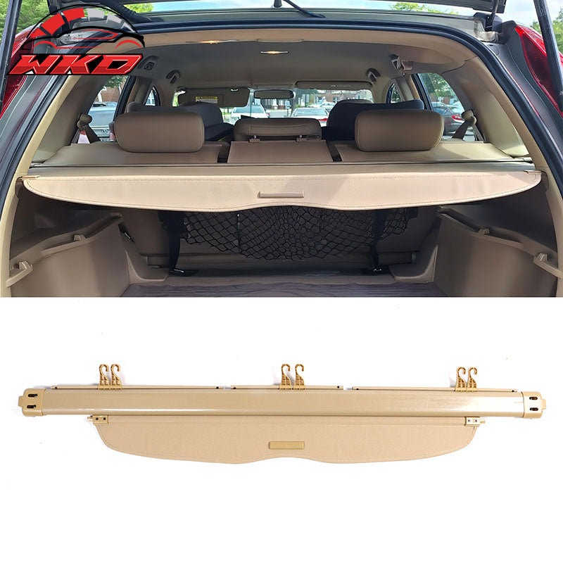Fits 07-11 Honda CR-V OE Style Retractable Rear Trunk Privacy Cargo Cover Beige