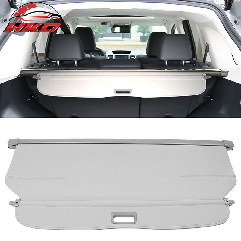 Fits 12-16 Honda CR-V OE Style Retractable Rear Trunk Cargo Cover Shield Grey