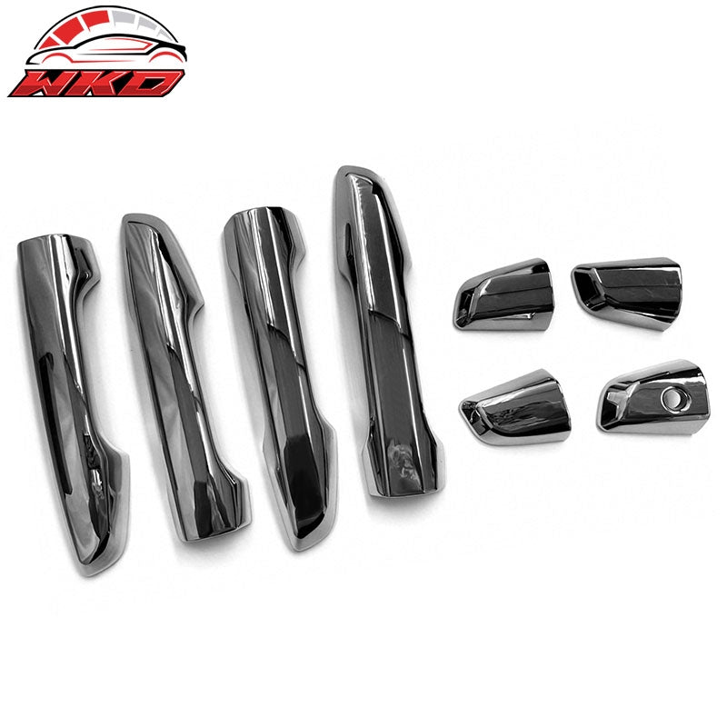 Fits 17-22 Honda CR-V Chrome ABS Door Handle Cover LH RH Trim with 1-Keyhole