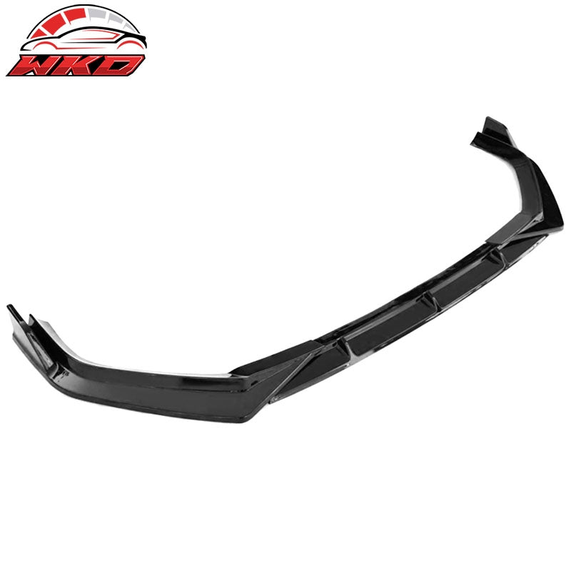 For 23-26 Honda CR-V EX EX-L LX 4DR IKON Front Bumper Lip Spoiler PP Gloss Black