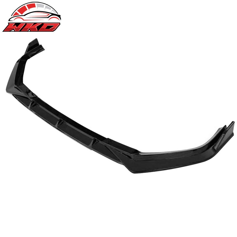 For 23-26 Honda CR-V EX EX-L LX 4DR IKON Front Bumper Lip Spoiler PP Gloss Black