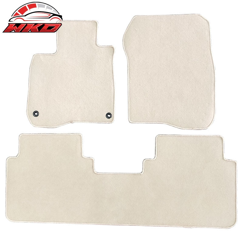 Wholesale 17-22 Honda CR-V Nylon Floor Mats Front & Rear Non-Slip Carpets Beige 3PCS