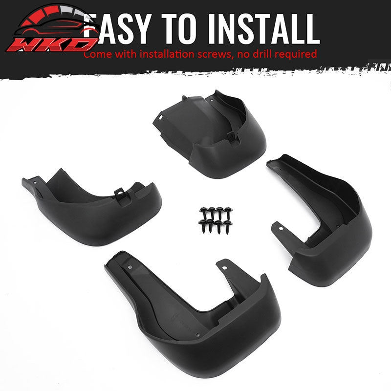 Fits 12-16 Honda CR-V Front & Rear Fender Mud Flaps Wheel Arch Splash Guards PP