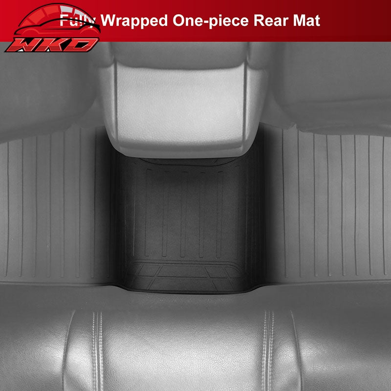 Fits 17-22 Honda CR-V Latex Car Floor Mats Liner All Weather Carpets Black 3PC