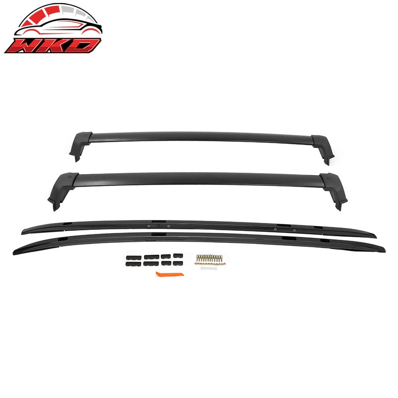 Fits 17-22 Honda CR-V OE Style Top Roof Rack Side Rail W/ Cross Bar Kit Aluminum