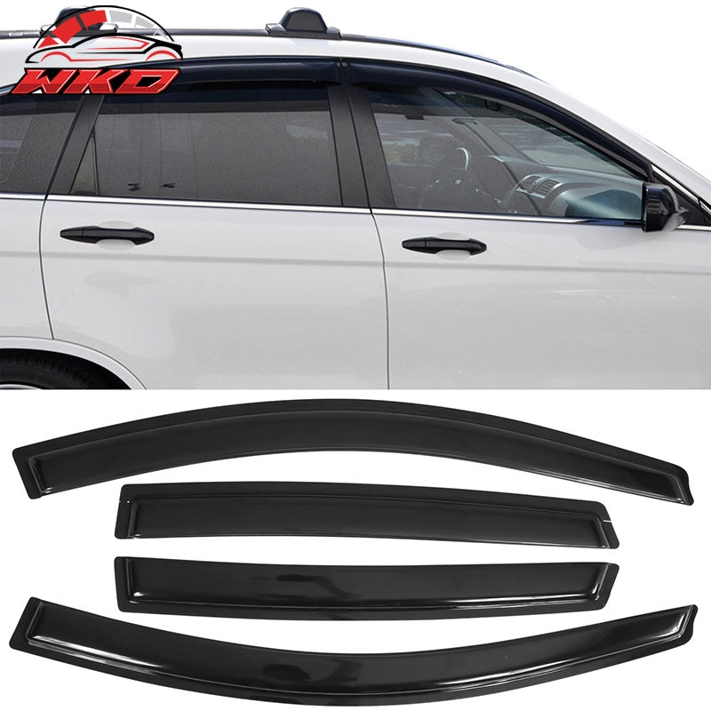 Fits 07-11 Honda CR-V Window Visor Acrylic Sun Guard Rain Deflectors 4PC Set