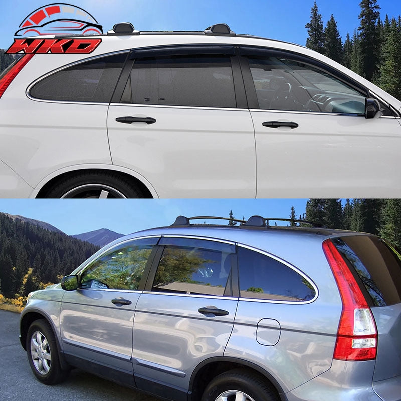 Fits 07-11 Honda CR-V Window Visor Acrylic Sun Guard Rain Deflectors 4PC Set
