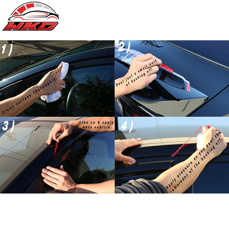 Fits 07-11 Honda CR-V Window Visor Acrylic Sun Guard Rain Deflectors 4PC Set