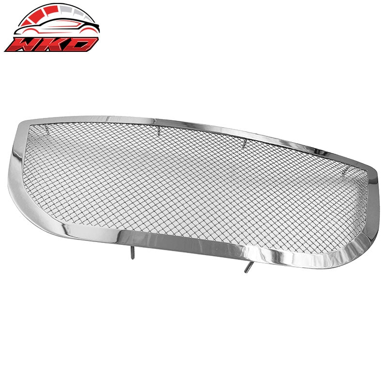 Fits 2011-2013 Honda CR-Z Chrome Mesh Style Front Upper Grille Stainless Steel