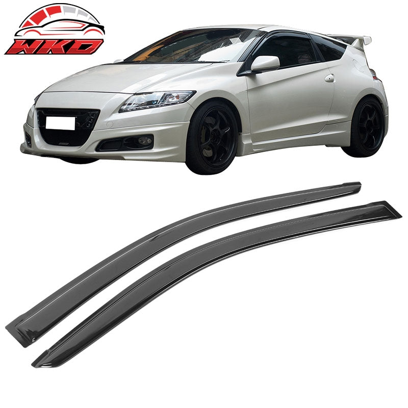 Fits 11-16 Honda CR-Z Acrylic Smoke Window Visor Vent Sun Rain Deflector Guard