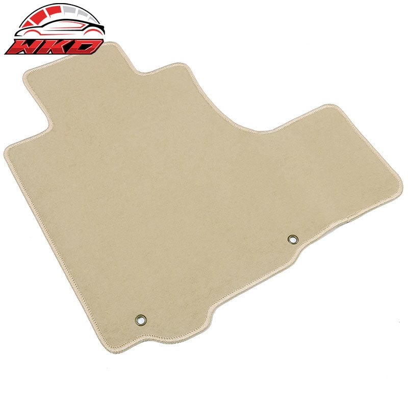 Fits 07-11 Honda CRV Floor Mats Nylon Beige Non-Slip Auto Carpets Front Rear 3PC