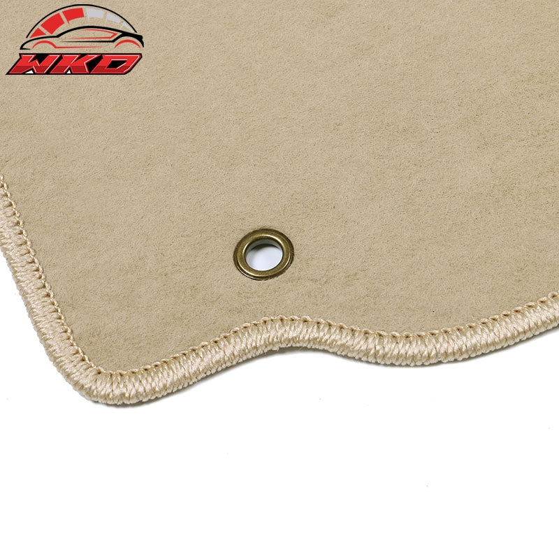 Fits 07-11 Honda CRV Floor Mats Nylon Beige Non-Slip Auto Carpets Front Rear 3PC