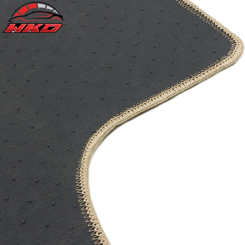 Fits 07-11 Honda CRV Floor Mats Nylon Beige Non-Slip Auto Carpets Front Rear 3PC