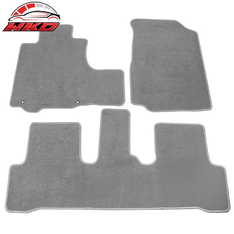 Wholesale 07-11 Honda CRV Floor Mats Nylon Gray Non-Slip Auto Carpets Front Rear 3PC