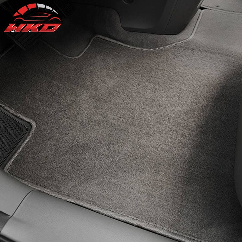 Fits 07-11 Honda CRV Floor Mats Nylon Gray Non-Slip Auto Carpets Front Rear 3PC