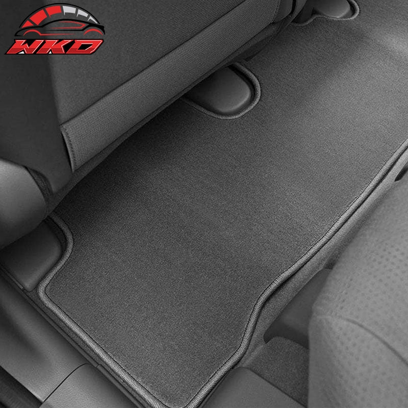 Fits 07-11 Honda CRV Floor Mats Nylon Gray Non-Slip Auto Carpets Front Rear 3PC