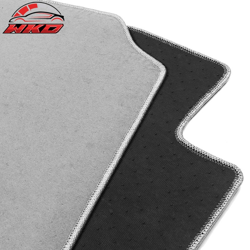 Fits 07-11 Honda CRV Floor Mats Nylon Gray Non-Slip Auto Carpets Front Rear 3PC