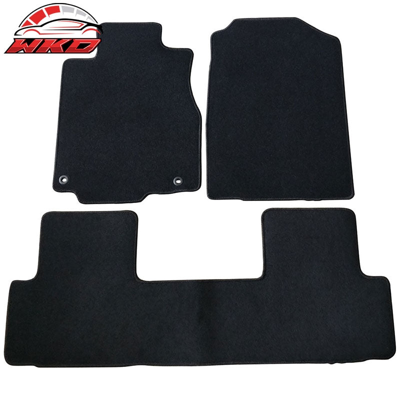 Wholesale 12-16 Honda CRV Black Nylon Front Rear Floor Mats Carpets 3PC