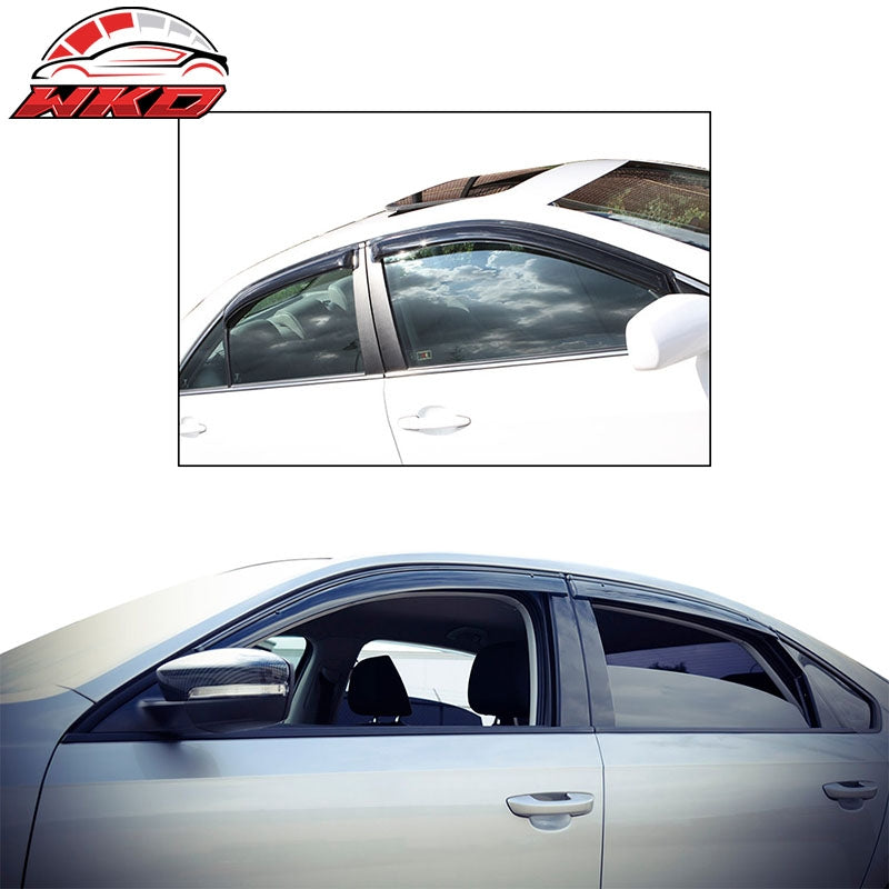 Fits 17-22 Honda CRV Acrylic Window Visors Sun Rain Deflector Guard 4Pc Set
