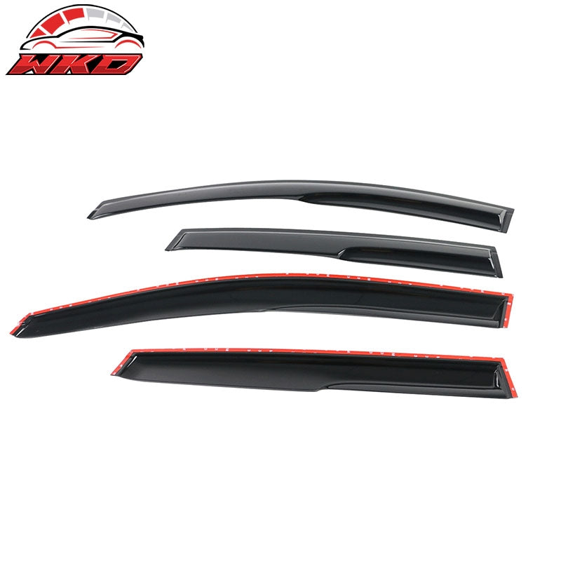 Fits 12-16 Honda CRV Mugen Style Window Visors Acrylic Sun Rain Guard 4Pc Set