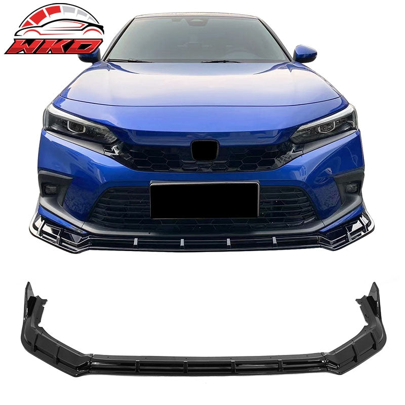 Wholesale 22-24 Honda Civic 11th FE-C Style Gloss Black Front Bumper Lip Spoiler 3PCS