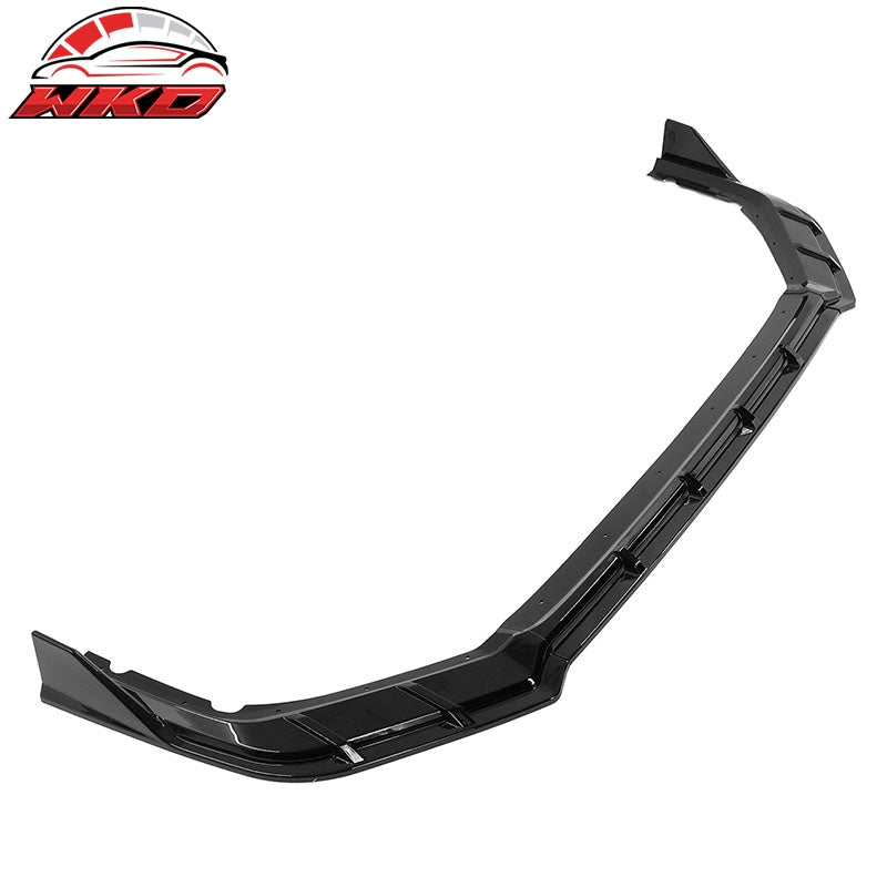 Fits 22-24 Honda Civic 11th FE-C Style Gloss Black Front Bumper Lip Spoiler 3PCS