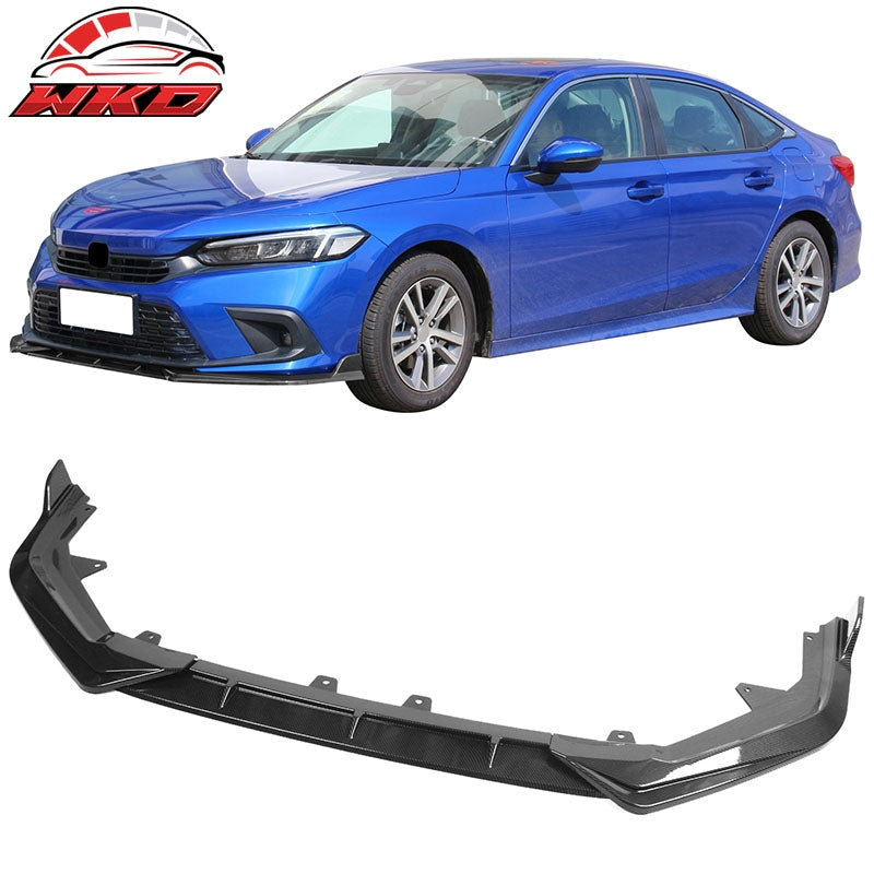 Wholesale 22-24 Honda Civic 11th Gen 3PC Front Bumper Lip PP Carbon Fiber Print