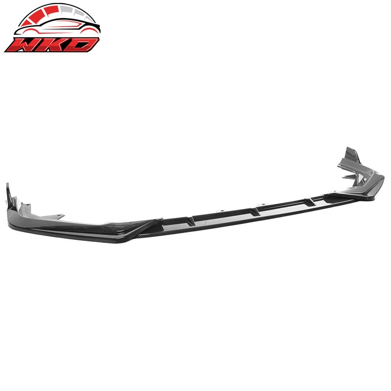 Fits 22-24 Honda Civic 11th Gen 3PC Front Bumper Lip PP Carbon Fiber Print