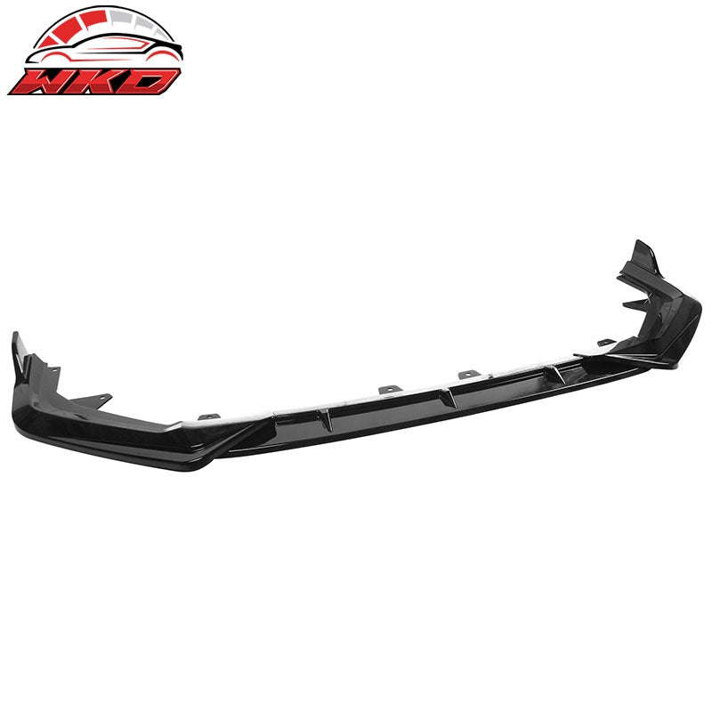 Fits 22-24 Honda Civic 11th Gen 3PCS Front Bumper Lip Spoiler PP Gloss Black