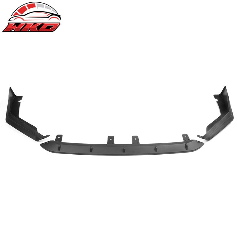 Fits 22-24 Honda Civic 11th Gen IKON Style Unpainted 3PCS Front Bumper Lip PP