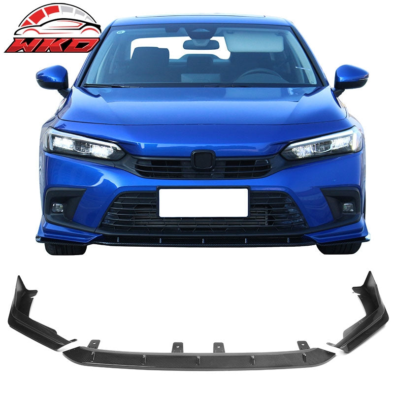 Wholesale 22-24 Honda Civic 11th Gen IKON 3PCS Front Bumper Lip PP Carbon Fiber Print